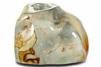 Polished Polychrome Jasper Candle Holder - Madagascar #362003