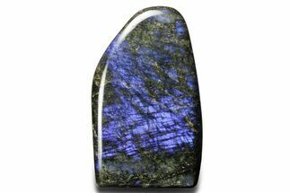 Flashy Free-Standing Polished Labradorite - Brilliant Blue #361964