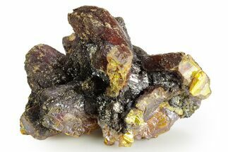 Rich Red-Orange Orpiment Crystals with Hutchinsonite - Peru #362136