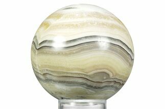 Polished Zebra Calcite Sphere - Mexico #362096
