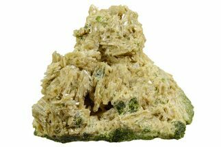 Clinozoisite Crystals on Green Epidote Matrix - Peru #362075