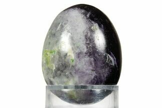 Polished Purple Fluorite Egg - Fluorescent! #362799