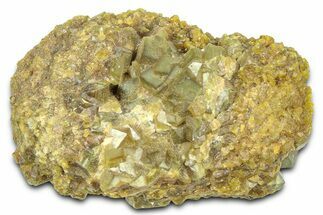 Olive Topazolite Garnet Cluster - Quartzite Mountain, Arizona #363699