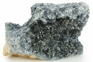 Blueish-Grey Foitite and Quartz on Orthoclase Feldspar - Namibia #363767