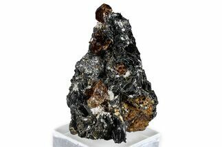 Fluorescent Zircon Crystals and Magnetite in Biotite Schist - Norway #363868