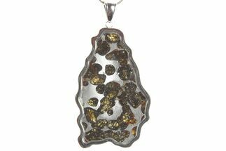 Sericho Pallasite Meteorite Pendant - Kenya #364123