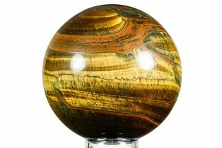Polished Tiger's Eye Sphere - Top Quality #362580
