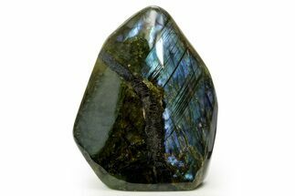 Flashy Free-Standing Polished Labradorite - Madagascar #364197