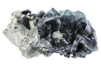Purple/Green Fluorite Crystals with Muscovite - Yaogangxian Mine #364630
