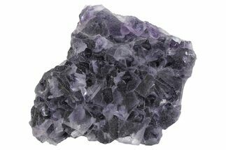 Deep Purple Octahedral Fluorite Crystal Cluster - China #364675