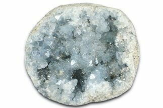 Sparkling Celestine (Celestite) Geode Section - Madagascar #364745