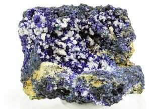 Cerussite Crystals on Sparkling Azurite - Congo #366032