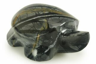 Carved Picasso Marble Turtle - Utah #366300