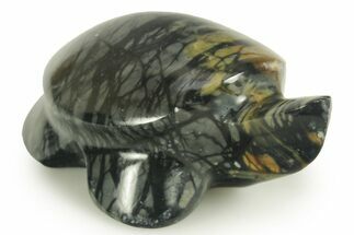 Carved Picasso Marble Turtle - Utah #366301