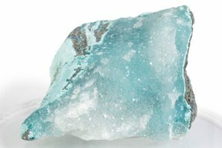 Sparkling Druzy Quartz on Chrysocolla - DR Congo #366180
