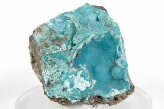 Druzy Quartz on Chrysocolla - DR Congo #366209