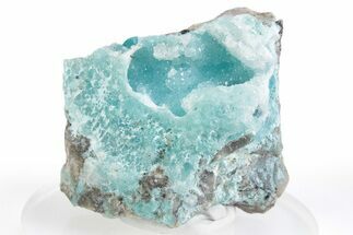 Sparkling Druzy Quartz on Chrysocolla - DR Congo #366222