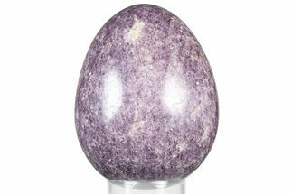 Polished Purple Lepidolite Egg - Madagascar #366420