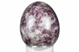 Polished Purple Lepidolite Egg - Madagascar #366449
