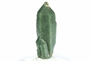 Green Hedenbergite Included Quartz Crystals - Mongolia #366512