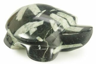 Polished Chinese Writing Rock Turtle - California #366780
