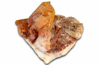 Tangerine Quartz Crystal Cluster - Brazil #367157