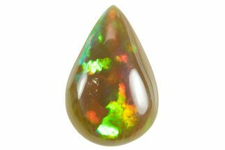 Polished Precious Ethiopian Black Fire Opal Cabochon ( grams) #367239