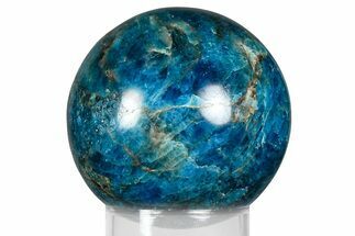 Bright Blue Apatite Sphere - Madagascar #367037