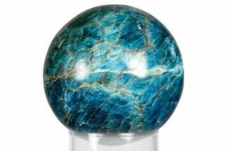 Bright Blue Apatite Sphere - Madagascar #367041