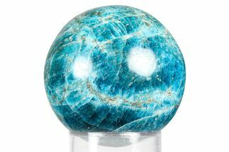 Bright Blue Apatite Sphere - Madagascar #367100