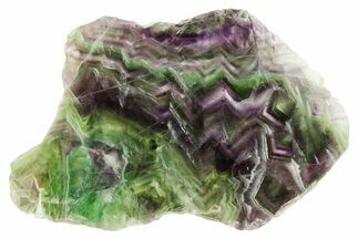 Colorful Polished Fluorite Slab - China #367874