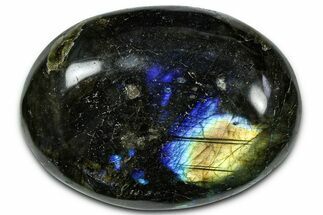 Flashy, Polished Labradorite Palm Stone - Madagascar #334269