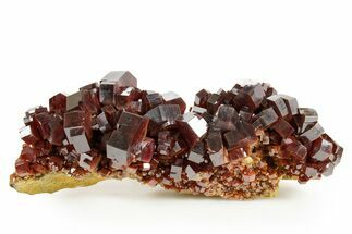 Top Quality, Deep Red Vanadinite Crystal Cluster - Large Crystals #368135