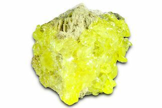 Bright-Yellow Sulfur Crystals - Bolivia #359316