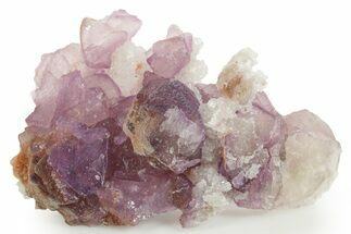 Rich Purple Octahedral Fluorite Crystals w/ Orthoclase - Arizona #368407