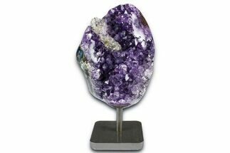 Purple Amethyst Geode On Metal Stand - Uruguay #368771