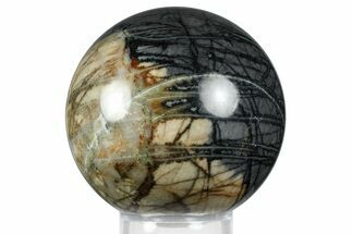 Polished Picasso Marble Sphere - Utah #369052
