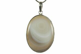 Botswana Agate Pendant (Necklace) - Sterling Silver #369859