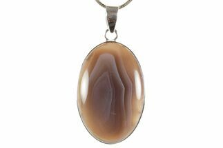 Botswana Agate Pendant (Necklace) - Sterling Silver #369905