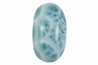 Polished Larimar Cabochon - Dominican Republic #370573