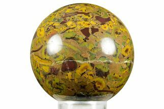 Polished Fruit Jasper Sphere - India #371023
