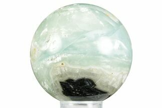 Polished Blue Utah Sky Calcite Sphere - Utah #371121