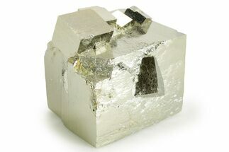 Shiny, Natural Pyrite Cubes - Navajun, Spain #361958