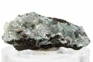 Calcite with Teal Blue Rosasite - Mexico #371871