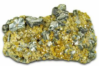 Yellow Andradite-Grossular Garnet Cluster with Clinochlore - Mali #371846
