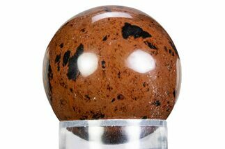 Polished Mahogany Obsidian Sphere - Mexico #360030