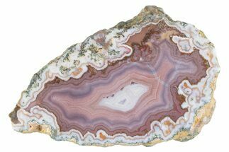 Polished Pink/Purple Banded Agate - Kerrouchen, Morocco #372657
