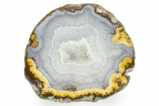 Las Choyas Geode w/ Banded Agate and Quartz - Mexico #373023