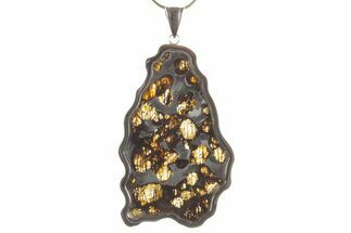 Sericho Pallasite Meteorite Pendant - Kenya #373100