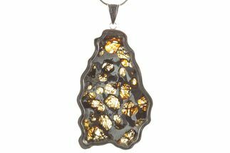 Sericho Pallasite Meteorite Pendant - Kenya #373102